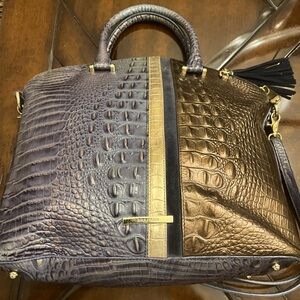 Used Brahmin Large Duxbury Tote 14.2" W X 12" H X 5" D
